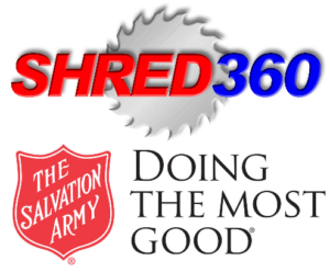 Shred360 and Salvation Army Logo