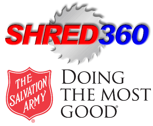 Shred360 and Salvation Army Logo