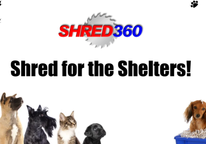 Shred360 Shreds for the Animal Shelters